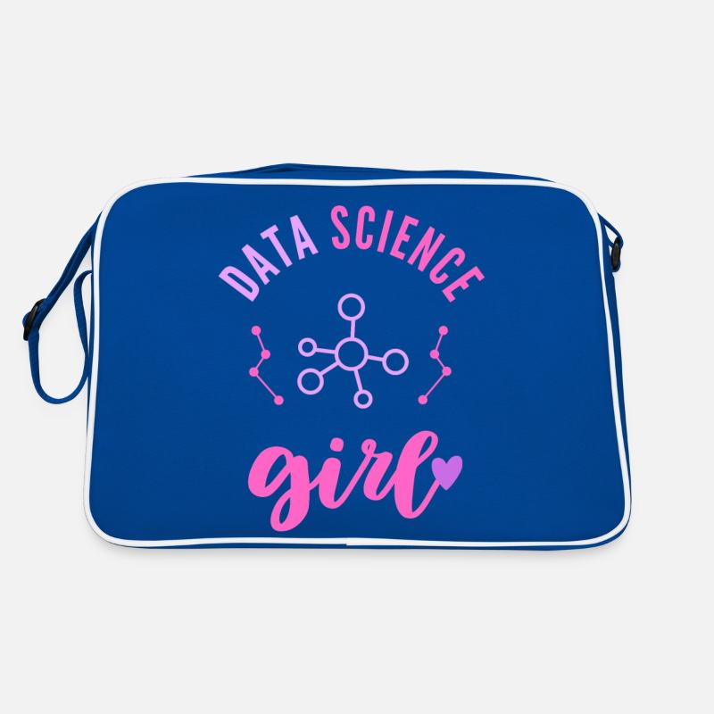 Data Science Mädchen Frau Retro Tasche
