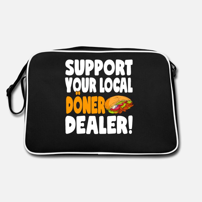 Doner Kebab, Kebab Skewer, Turkish Kebab Grill Retro Bag