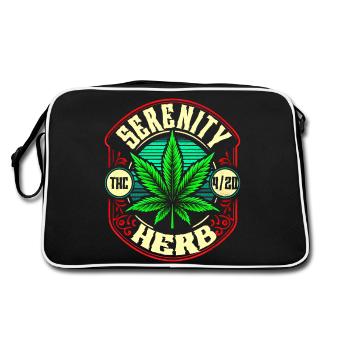 Serenity Herb 4/20 THC Rétro Vintage Cannabis - Sac Retro - noir/blanc - Dos