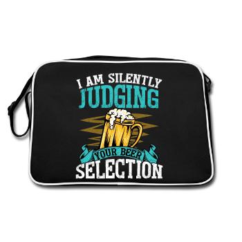 Je juge silencieusement votre sélection de bières Brew Cra - Sac Retro - noir/blanc - Dos