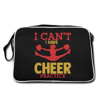 Je ne peux pas avoir de cheer Practice Cheerleader Cheerlea - Sac Retro - noir/blanc - Dos