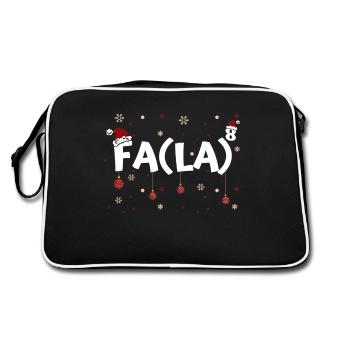Fa La 8 Drôle de Noël Professeur de mathématiques Fa La 8 - Sac Retro - noir/blanc - Dos