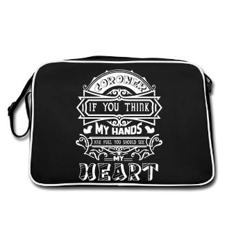 Coroner Coroner Full Heart - Retro Bag - black/white - Back