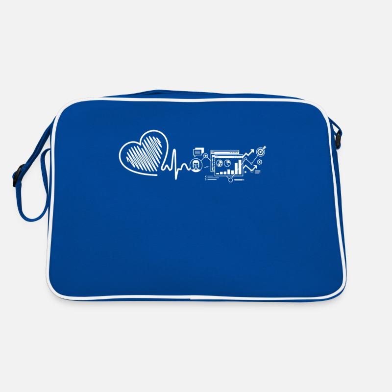 Computer Systems Analyst Heartbeat Retro Bag