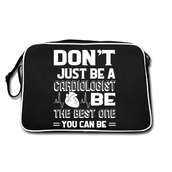 Cardiologist Be The Best Cardiologist - Retro Bag - black/white - Back