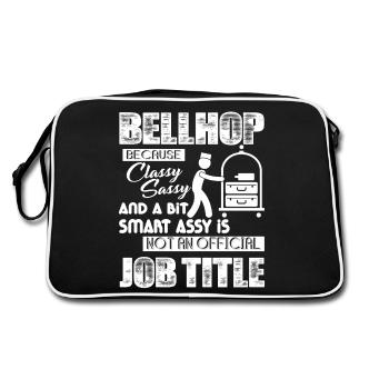 Bellhop Bellhop Job Title - Retro Bag - black/white - Back