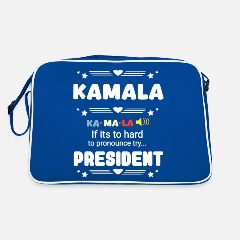 Kamala Présidente drôle difficile à prononcer Sac Retro
