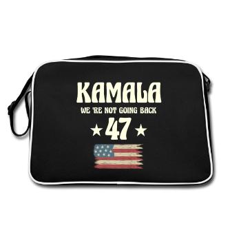 We are not going back kamala Us - Retro Bag - black/white - Back