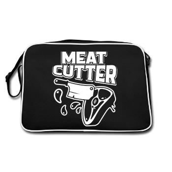 Proud To Be A Meat Cutter - Retro Bag - black/white - Back