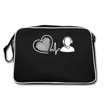 Operator Heartbeat - Retro Bag - black/white - Back