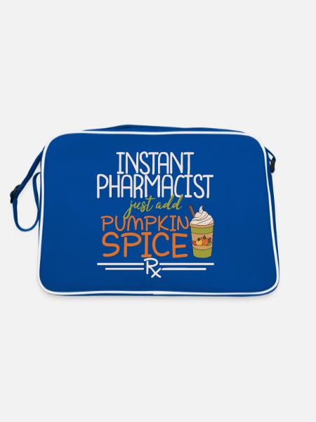 Apothecary Thanksgiving Pumpkin Spice - Retro Bag - blue/white - Back
