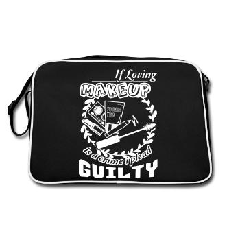 Makeup Artist If Loving Makeup Is Crime - Retro Bag - black/white - Back