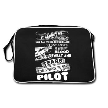 Pilot Forever The Title Pilot - Retro Bag - black/white - Back