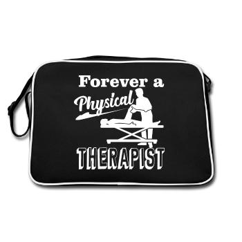 Physical Therapist Forever A Physical Therapist - Retro Bag - black/white - Back