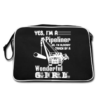 Pipeliner I Am A Pipeliner - Retro Bag - black/white - Back