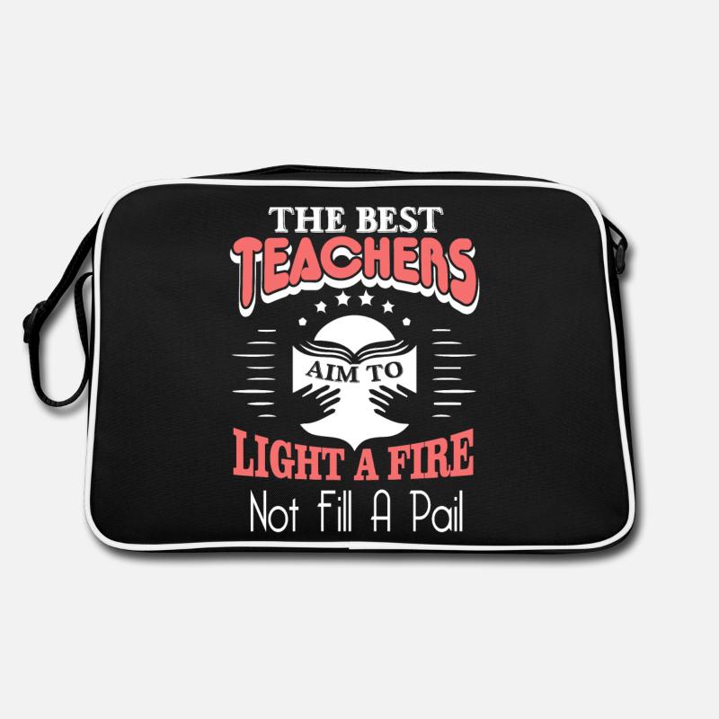 Teacher The Best Teachers Aim To Light A Fire Retro Bag