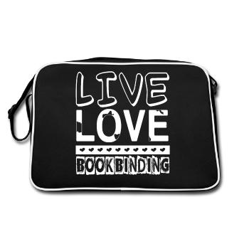 Bookbinder Live Love Bookbinding - Retro Bag - black/white - Back