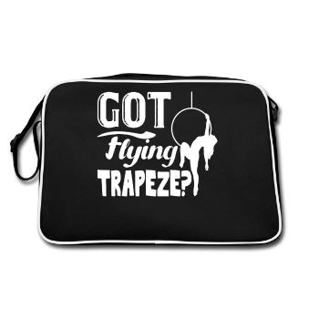 Acrobat Got Flying Trapeze - Retro Bag - black/white - Back