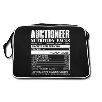 Auctioneer Auctioneer Nutrition Facts - Retro Bag - black/white - Back
