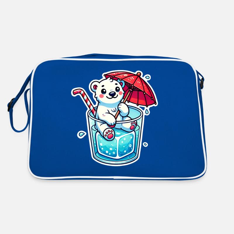 Eisbär Eiswürfel Retro Tasche