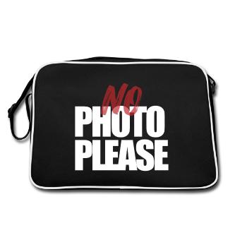 Pas de photo s’il vous plaît. Pas de photo - Sac Retro - noir/blanc - Dos