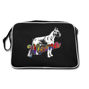 Boxer Boxer Mama - Retro Bag - black/white - Back
