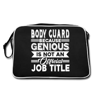 Bodyguard Bodyguard Job Title - Retro Bag - black/white - Back