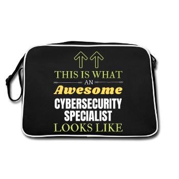 This is What an Awesome Cybersecurity Specialist L - Sac Retro - noir/blanc - Dos