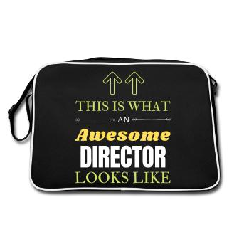 This is What an Awesome Director Looks Like - Retro Bag - black/white - Back