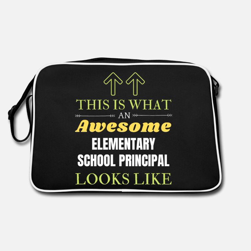 Das ist das, was eine großartige Grundschule Principa ist Retro Tasche