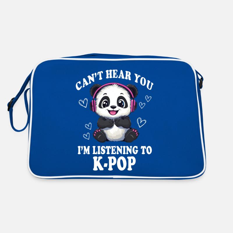 Mignon Panda K-Pop Kpop Corée Musique Sac Retro