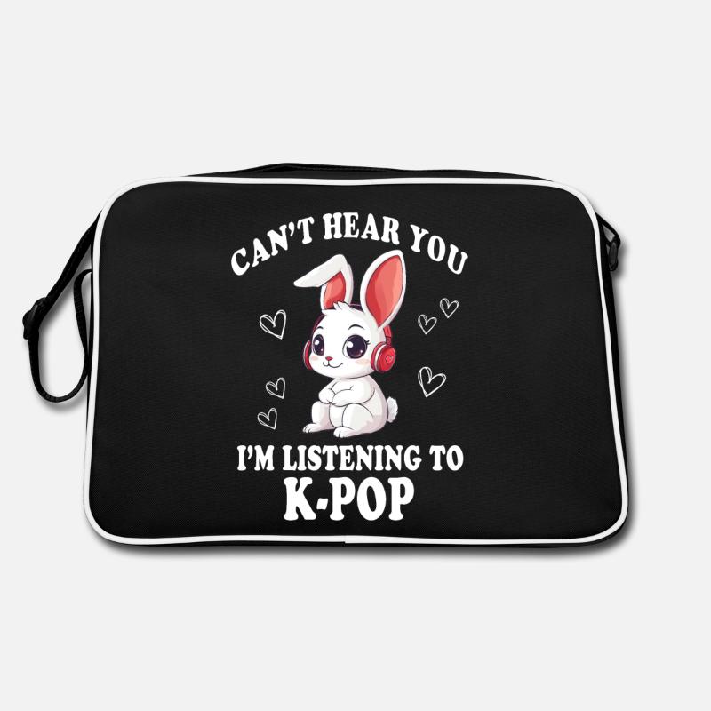 Idée cadeau Bunny K-Pop Korean Pop Sac Retro