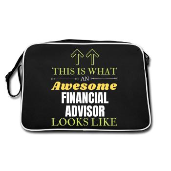 Voici à quoi ressemble un conseiller financier génial Li - Sac Retro - noir/blanc - Dos