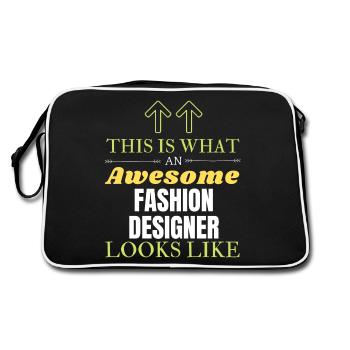 Voici à quoi ressemble un créateur de mode génial Lik - Sac Retro - noir/blanc - Dos