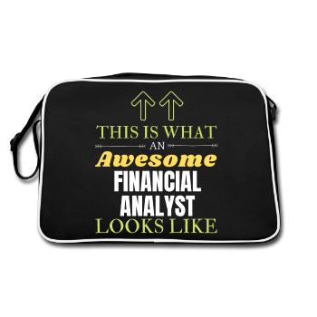 This is What an Awesome Financial Analyst Looks Li - Retro Bag - black/white - Back