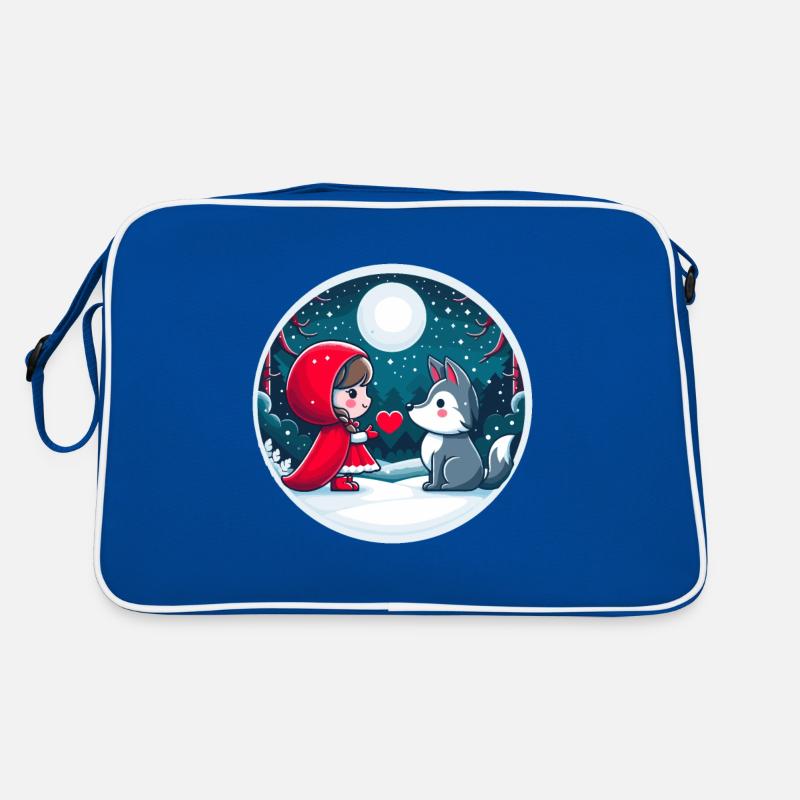 Märchen Rotkäppchen Wolf Kinder Herz Mond Niedlich Retro Tasche