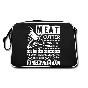 Meat Cutter Proud Meat Cutter - Retro Bag - black/white - Back