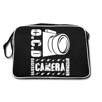 Photographer Obsessive Camera Disorder - Retro Bag - black/white - Back