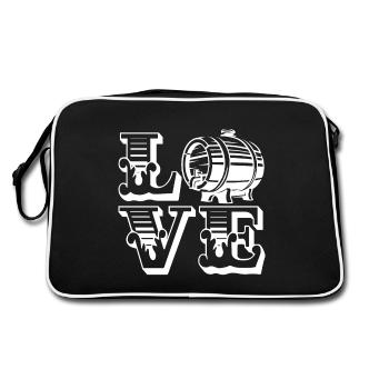 Beer Brewing Love Beer Brewing - Retro Bag - black/white - Back