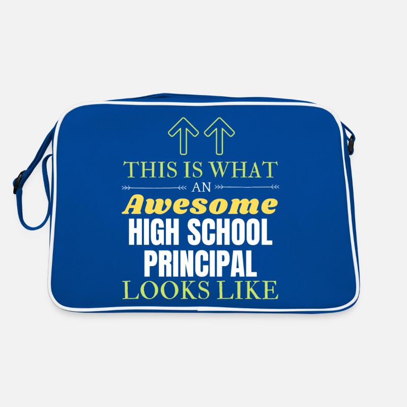 So sieht ein großartiger Highschool-Rektor aus Retro Tasche