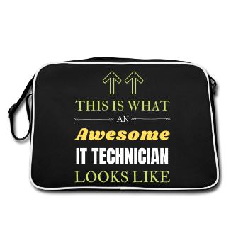 Voici à quoi ressemble un technicien informatique génial - Sac Retro - noir/blanc - Dos