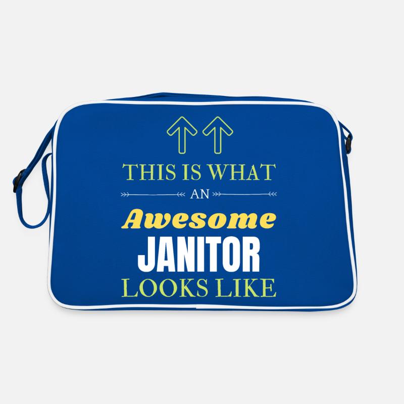 This is What an Awesome Janitor Looks Like Retro Bag