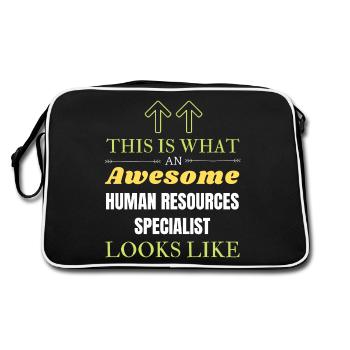 This is What an Awesome Human Resources Specialist - Retro Bag - black/white - Back