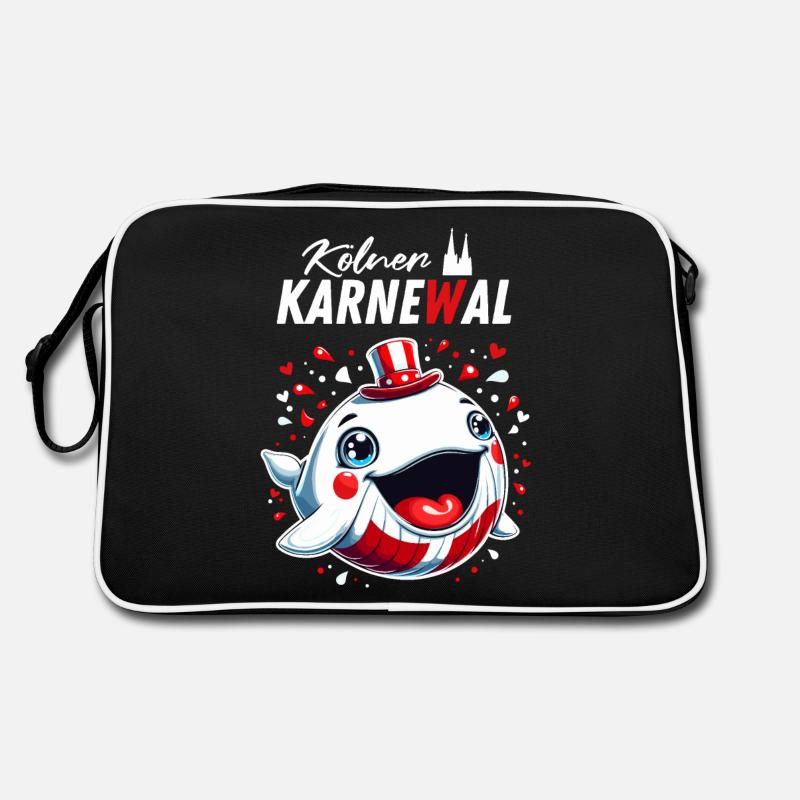 Kölner Karneval Wal Rut Wiess Kölle Alaaf Kölner Retro Tasche