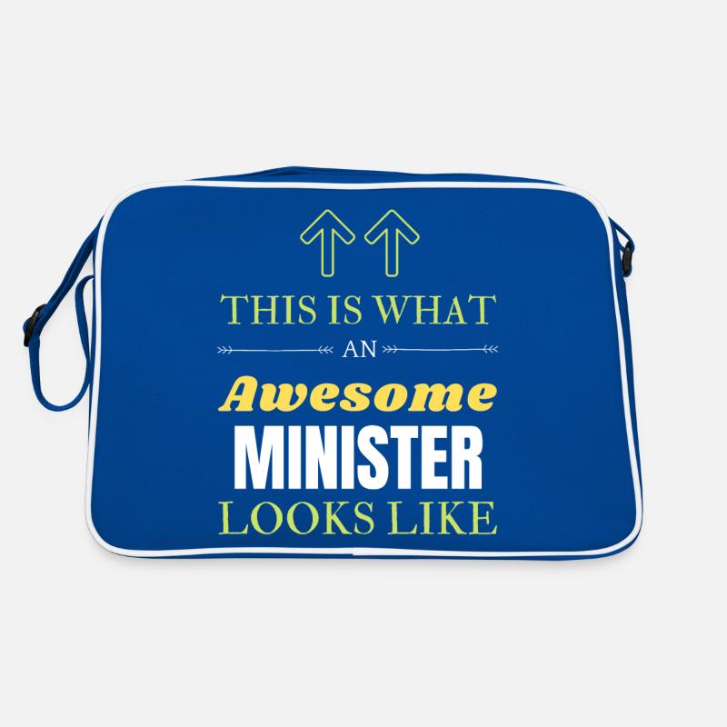 So sieht ein großartiger Pastor aus Retro Tasche