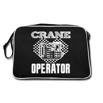 Crane Operator Crane Operator Heart - Retro Bag - black/white - Back