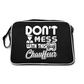 Chauffeur Don't Mess With Chauffeur - Retro Bag - black/white - Back