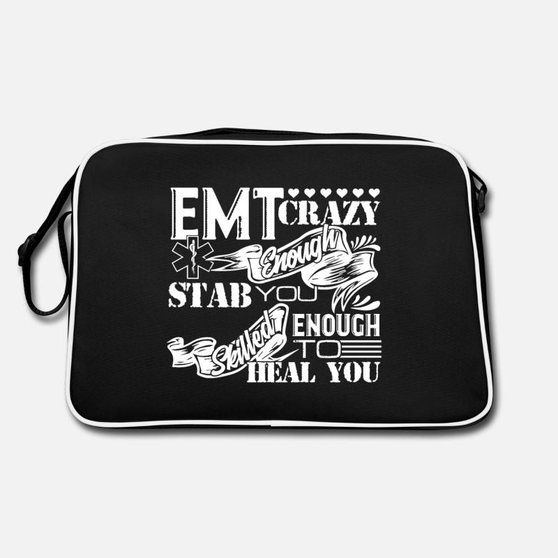 EMT Crazy Enough To Stab You Retro Bag