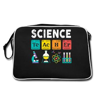 Professeur de sciences Chimie Biologie Professeur de physique - Sac Retro - noir/blanc - Dos
