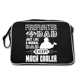 Firefighter Firefighter Dad Cooler - Retro Bag - black/white - Back